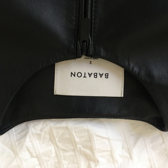 Aritzia Babaton Black Jett leather jacket S - Picture 4 of 8